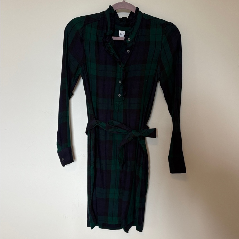 Blackwatch Plaid Shirt Dress Size XS